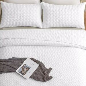 2-King Quilted Bamboo Pillows